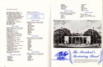 1957 Inaugural Program, pages 22-23