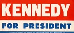 Kennedy Campaign Bumper Sticker