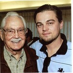 Hal Riddle and Leonardo Dicaprio, photograph