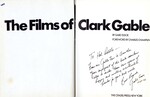 Gabe Essoe, The Films of Clark Gable (1970), signed by Gabe Essoe