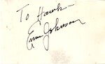 Ernie Johnson Autograph