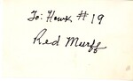Red Murff Autograph