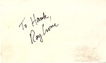 Ray Crone Autograph