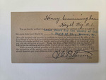 Henry H Cunningham Draft Card Front