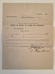 Henry H Cunningham Denial of Discharge Claim