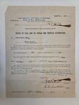 Henry H Cunningham Notice to Appear for Physical Exam