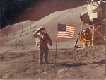 Lunar Module Pilot James B. Irwin, surface of the moon